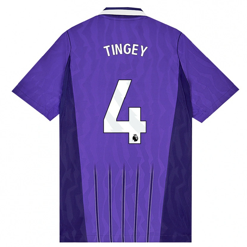 Danxen Homme Maillot Tyler Tingey #4 Violet Blanc Troisieme 2026/27 T-Shirt