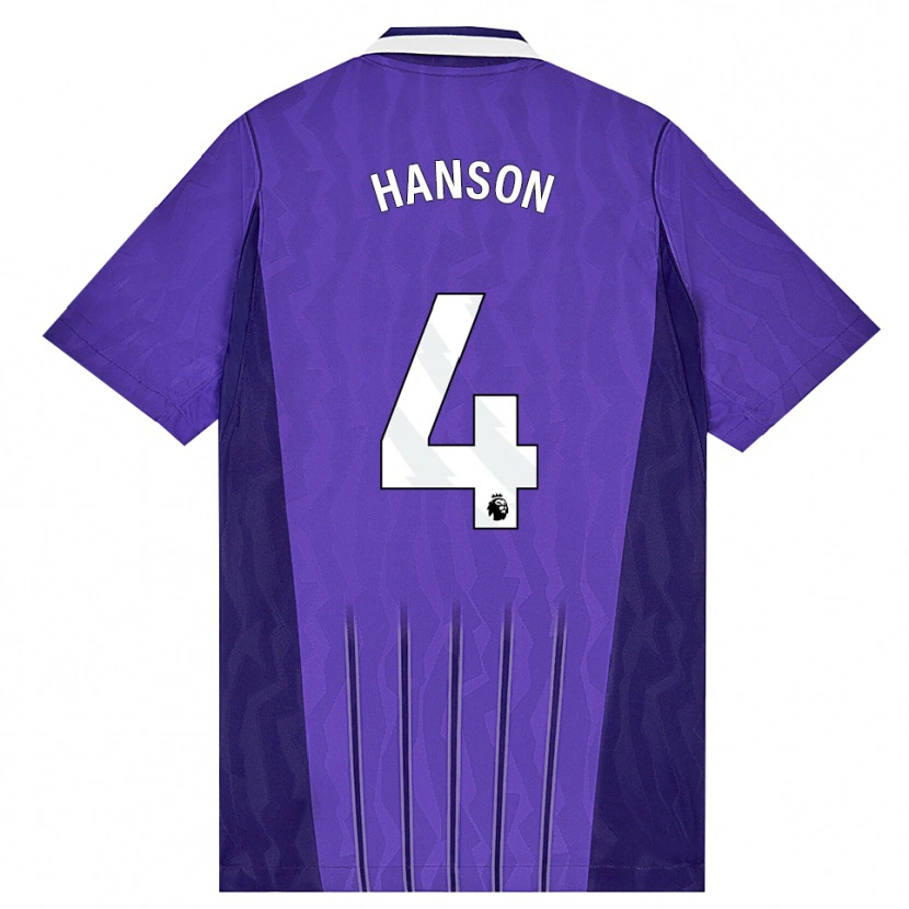 Danxen Homme Maillot Cayon Hanson #4 Violet Blanc Troisieme 2026/27 T-Shirt