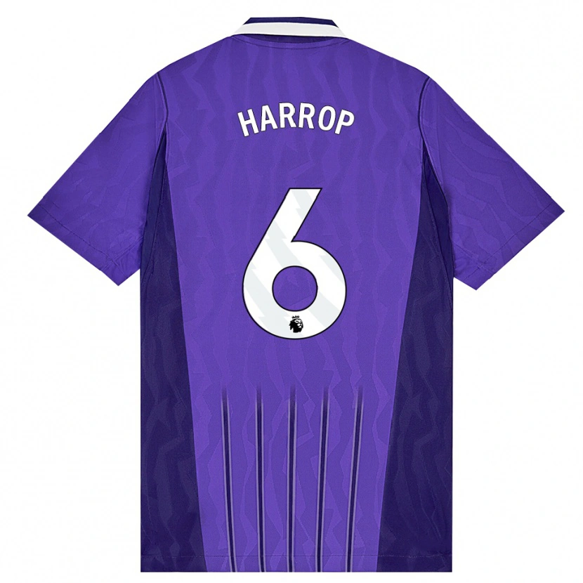 Danxen Homme Maillot Kerys Harrop #6 Violet Blanc Troisieme 2026/27 T-Shirt