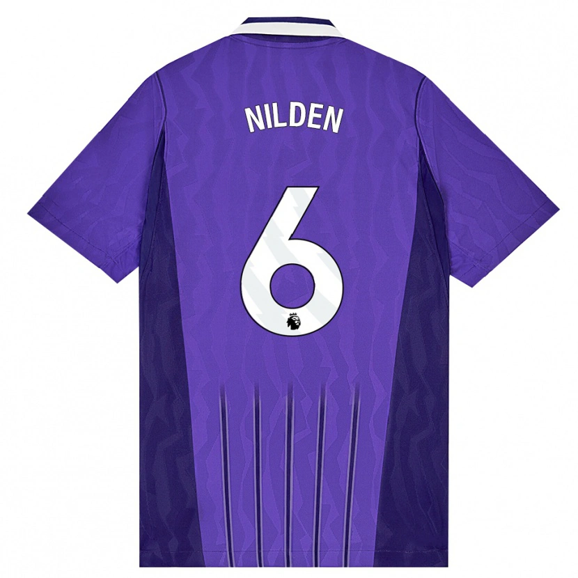 Danxen Homme Maillot Amanda Nildén #6 Violet Blanc Troisieme 2026/27 T-Shirt