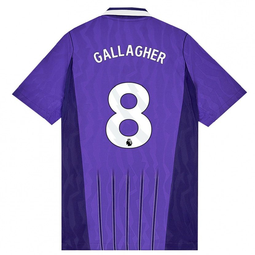 Danxen Homme Maillot Conor Gallagher #8 Violet Blanc Troisieme 2026/27 T-Shirt