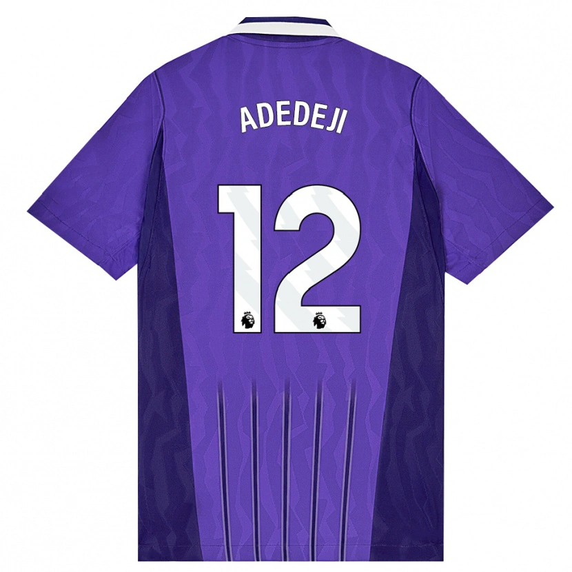 Danxen Homme Maillot Maxwell Adedeji #12 Violet Blanc Troisieme 2026/27 T-Shirt
