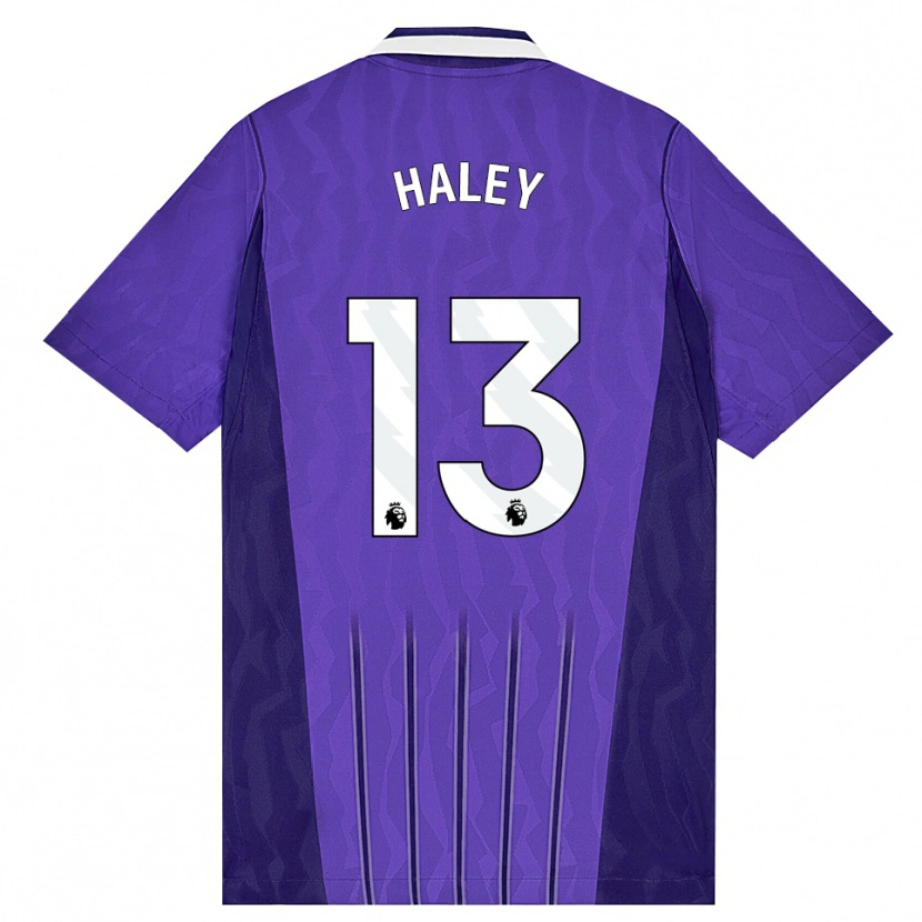 Danxen Homme Maillot Micah Haley #13 Violet Blanc Troisieme 2026/27 T-Shirt