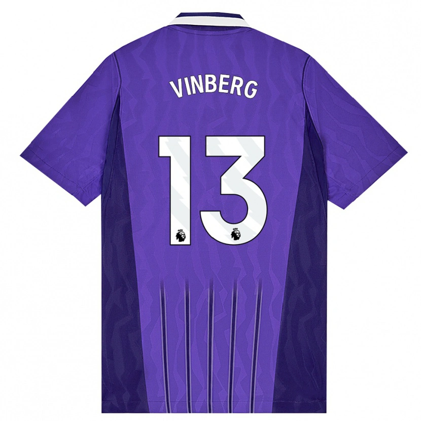 Danxen Homme Maillot Matilda Vinberg #13 Violet Blanc Troisieme 2026/27 T-Shirt