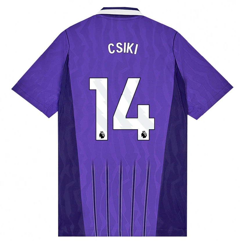 Danxen Homme Maillot Anna Csiki #14 Violet Blanc Troisieme 2026/27 T-Shirt