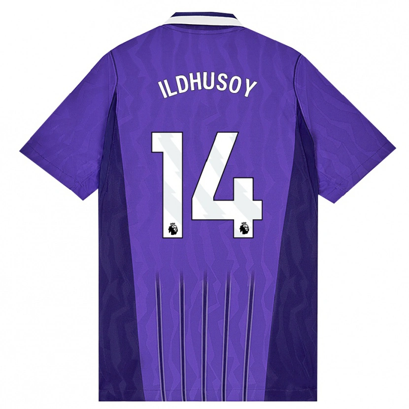 Danxen Homme Maillot Celin Bizet Ildhusøy #14 Violet Blanc Troisieme 2026/27 T-Shirt