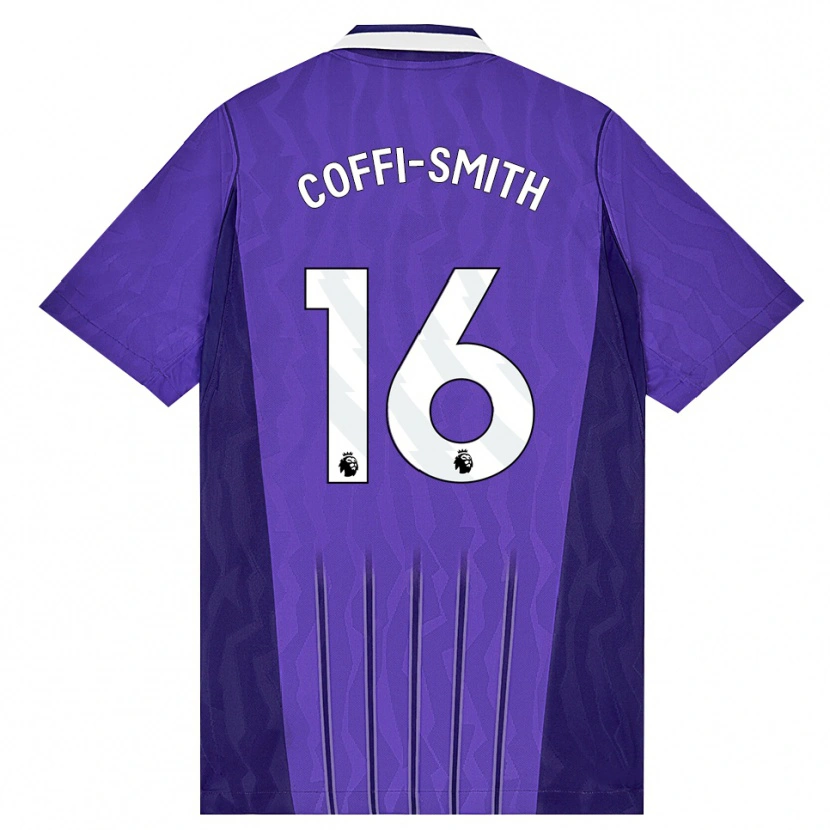 Danxen Homme Maillot Courtney Coffi-Smith #16 Violet Blanc Troisieme 2026/27 T-Shirt