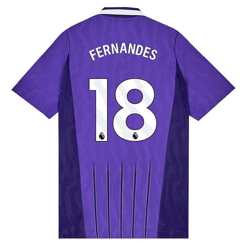 Danxen Homme Maillot Mateus Fernandes #18 Violet Blanc Troisieme 2026/27 T-Shirt