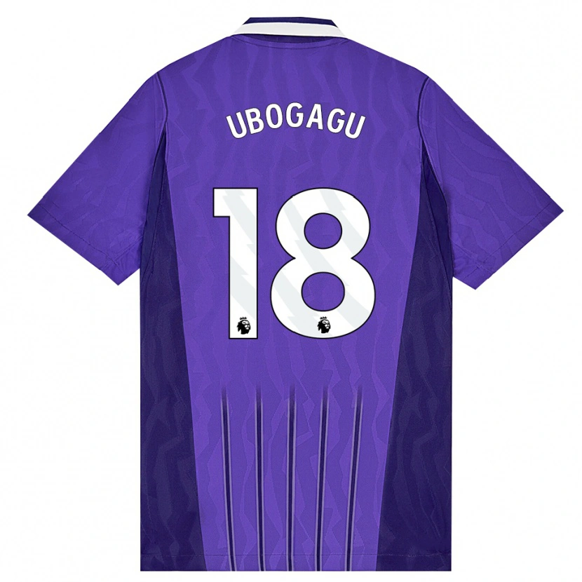 Danxen Homme Maillot Chioma Ubogagu #18 Violet Blanc Troisieme 2026/27 T-Shirt