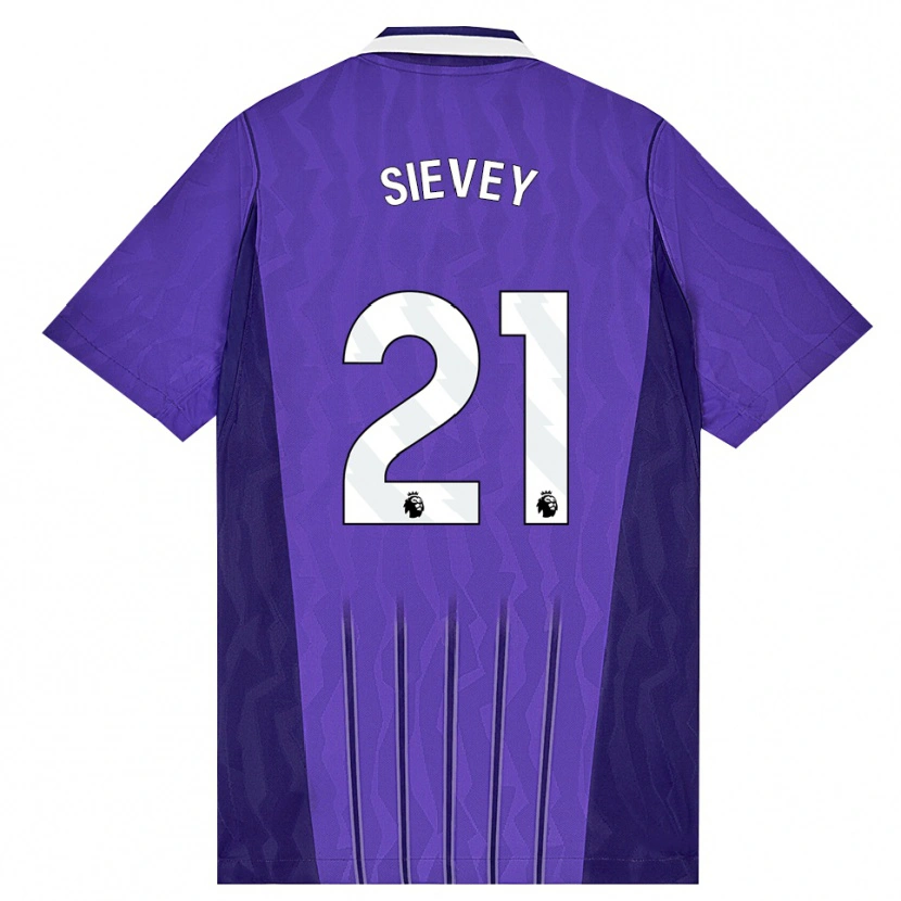 Danxen Homme Maillot Max Sievey #21 Violet Blanc Troisieme 2026/27 T-Shirt