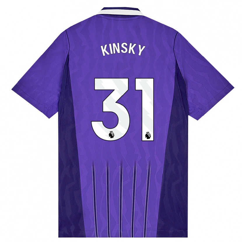 Danxen Homme Maillot Antonín Kinský #31 Violet Blanc Troisieme 2026/27 T-Shirt