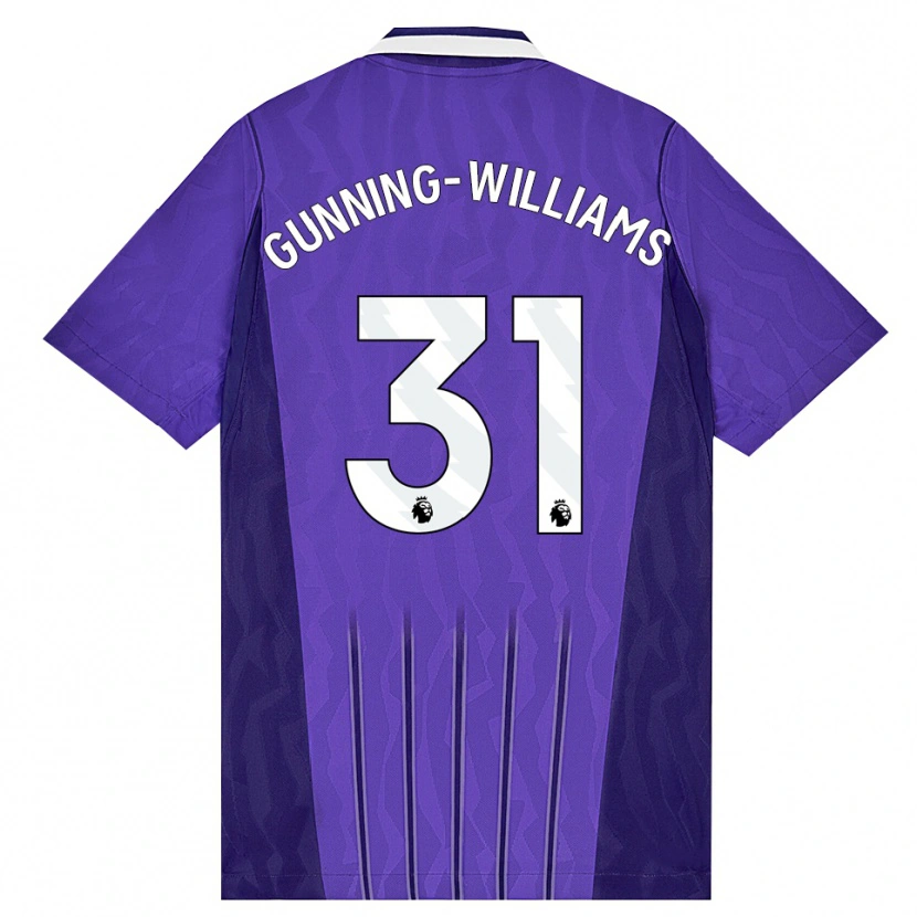 Danxen Homme Maillot Lenna Gunning-Williams #31 Violet Blanc Troisieme 2026/27 T-Shirt