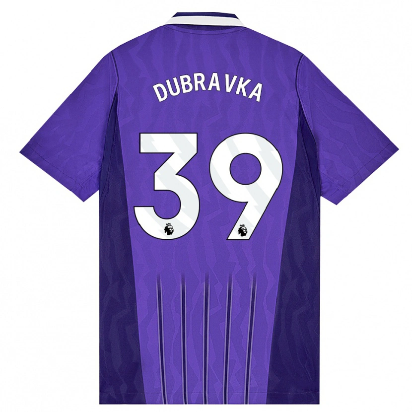 Danxen Homme Maillot Martin Dúbravka #39 Violet Blanc Troisieme 2026/27 T-Shirt
