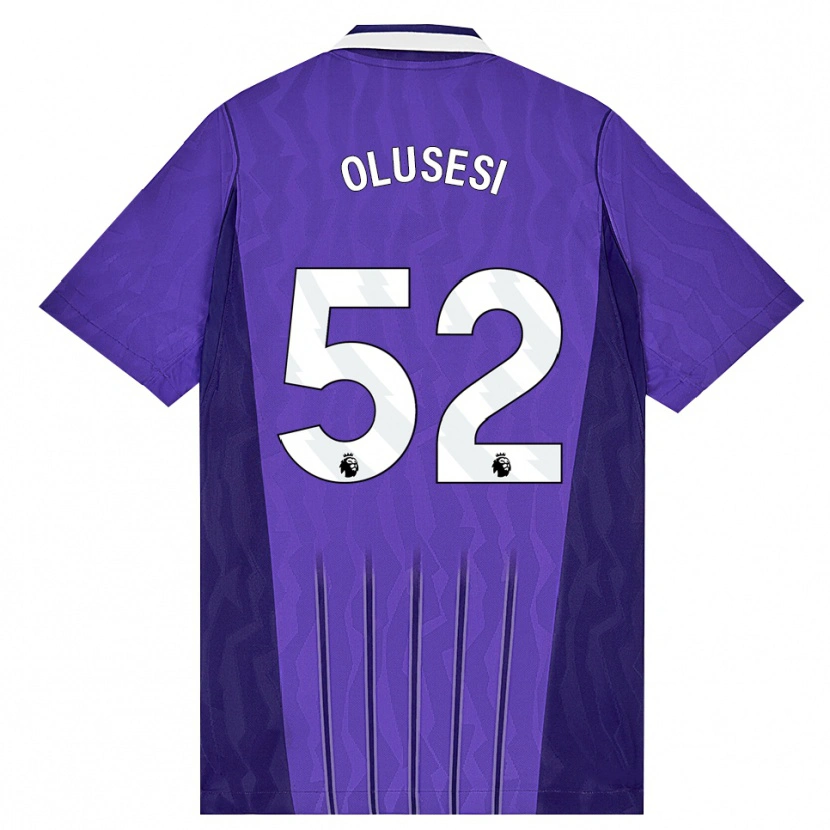Danxen Homme Maillot Callum Olusesi #52 Violet Blanc Troisieme 2026/27 T-Shirt
