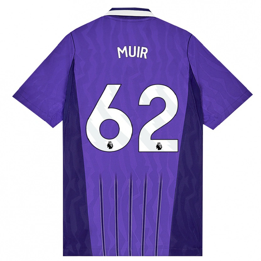 Danxen Homme Maillot Marqes Muir #62 Violet Blanc Troisieme 2026/27 T-Shirt