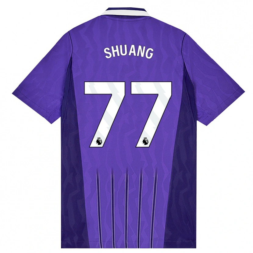 Danxen Homme Maillot Wang Shuang #77 Violet Blanc Troisieme 2026/27 T-Shirt