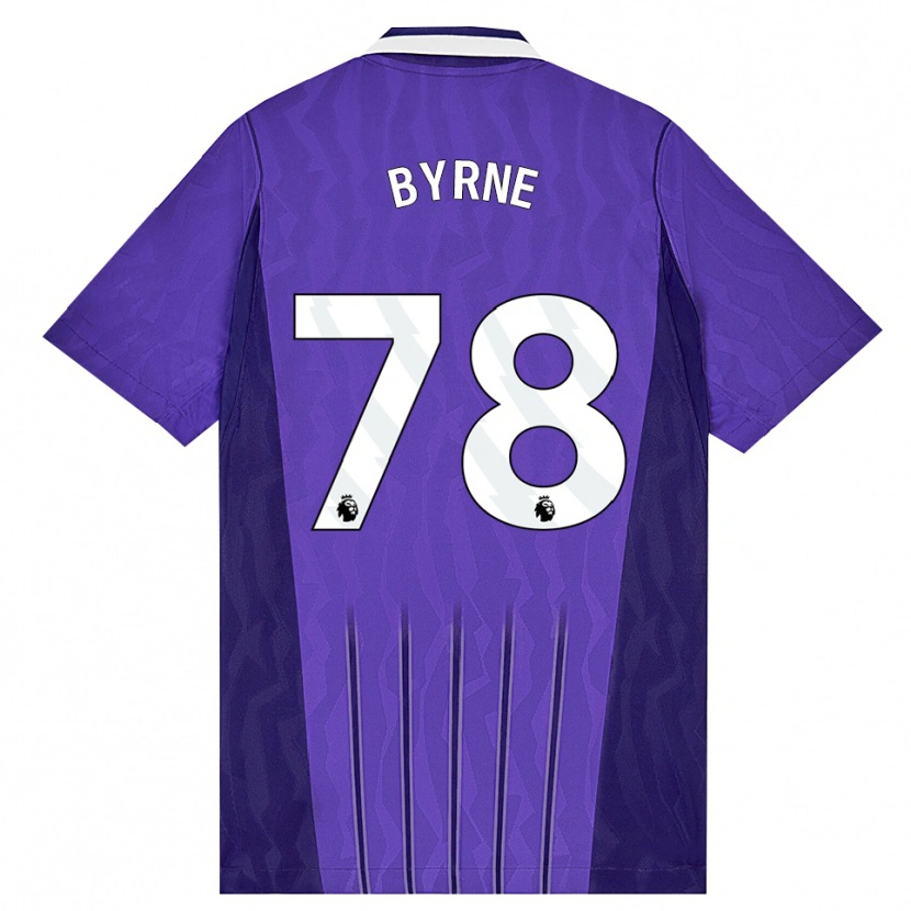 Danxen Homme Maillot Harry Byrne #78 Violet Blanc Troisieme 2026/27 T-Shirt