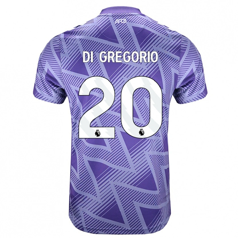 Danxen Homme Maillot Michele Di Gregorio #20 Palevioletred Blanc Tenues Extérieur 2026/27 T-Shirt