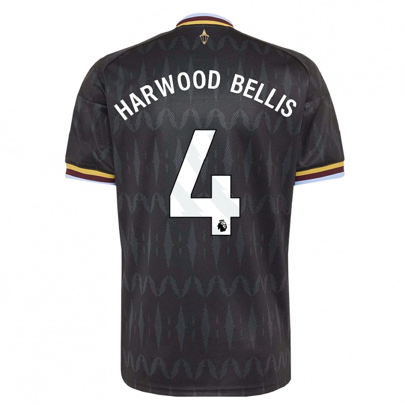 Danxen Homme Maillot Taylor Harwood-Bellis #4 Cornflowerblue Noir Jaune Tenues Extérieur 2026/27 T-Shirt