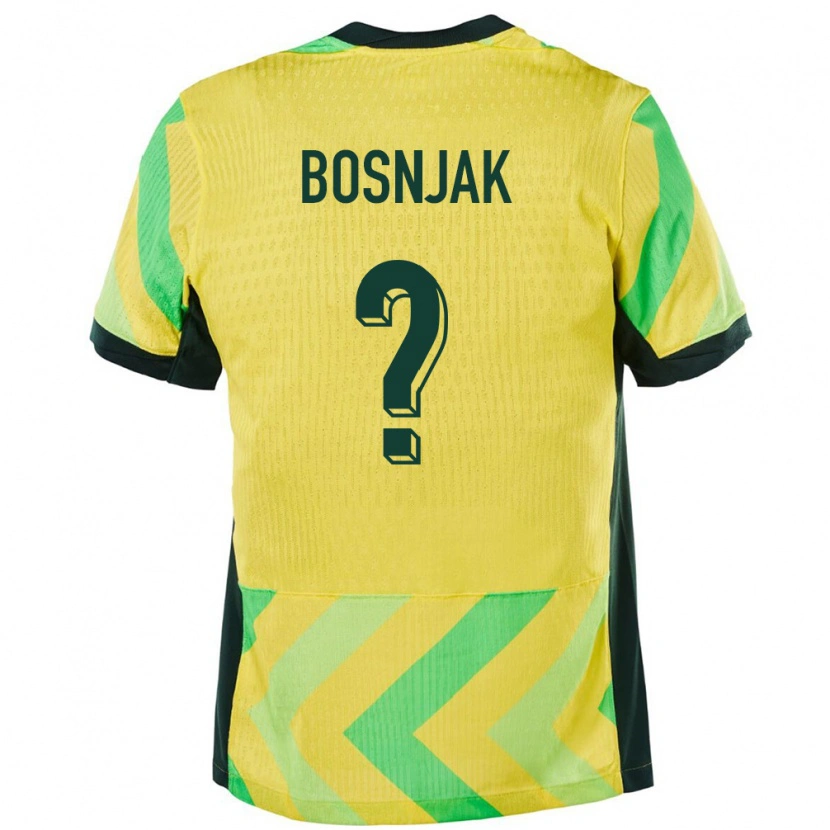Danxen Enfant Maillot Australie Dean Bosnjak #0 Doré Tenues Domicile 24-26 T-Shirt