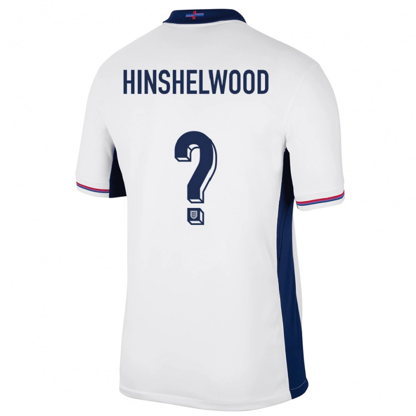 Danxen Enfant Maillot Angleterre Jack Hinshelwood #0 Blanc Tenues Domicile 24-26 T-Shirt