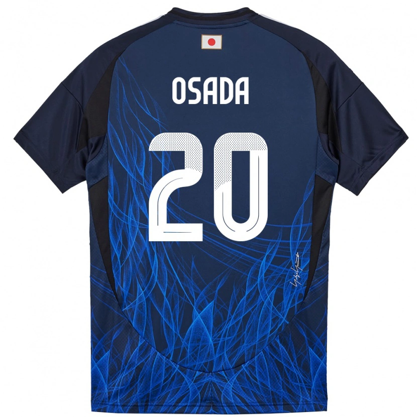 Danxen Enfant Maillot Japon Towa Osada #20 Bleu Foncé Tenues Domicile 24-26 T-Shirt