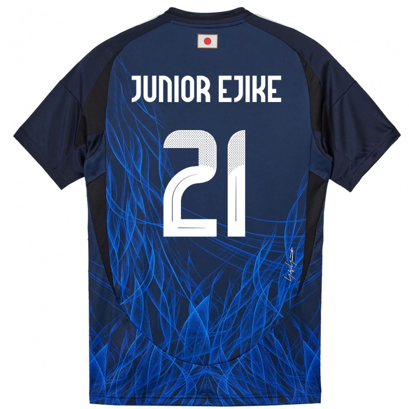 Danxen Enfant Maillot Japon Ibuki Vincent Junior Ejike #21 Bleu Foncé Tenues Domicile 24-26 T-Shirt