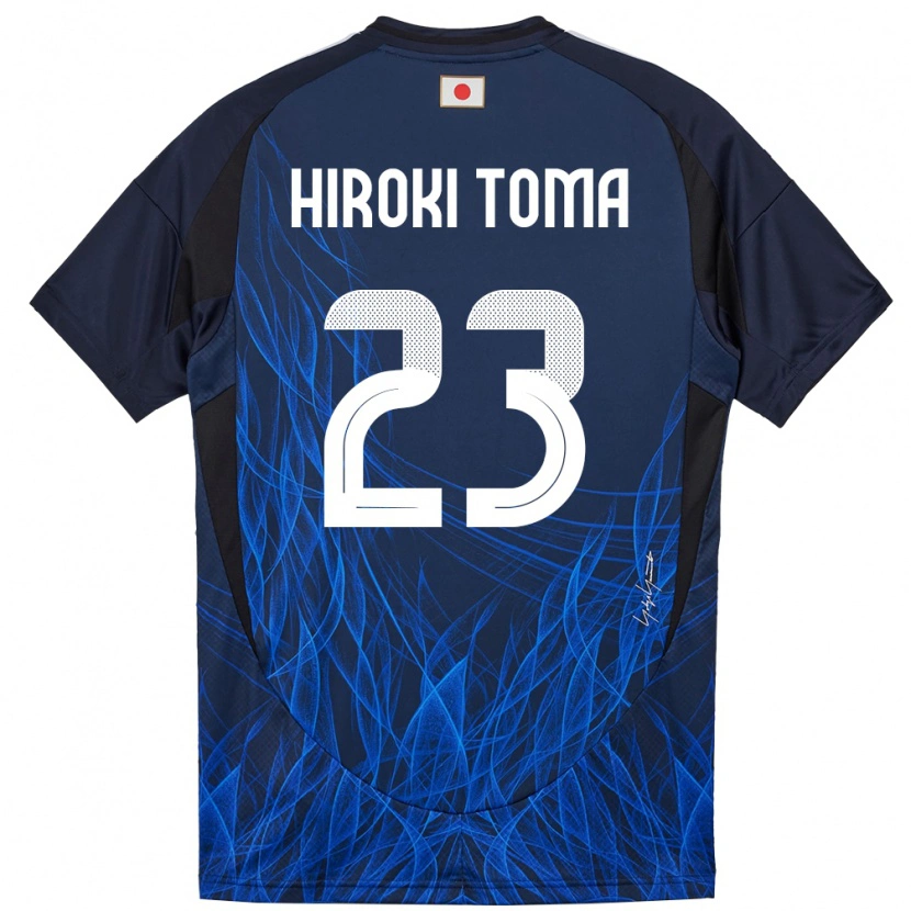 Danxen Enfant Maillot Japon Otavio Hiroki Toma #23 Bleu Foncé Tenues Domicile 24-26 T-Shirt