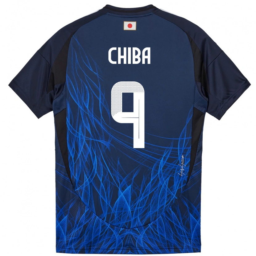 Danxen Enfant Maillot Japon Kanta Chiba #9 Bleu Foncé Tenues Domicile 24-26 T-Shirt