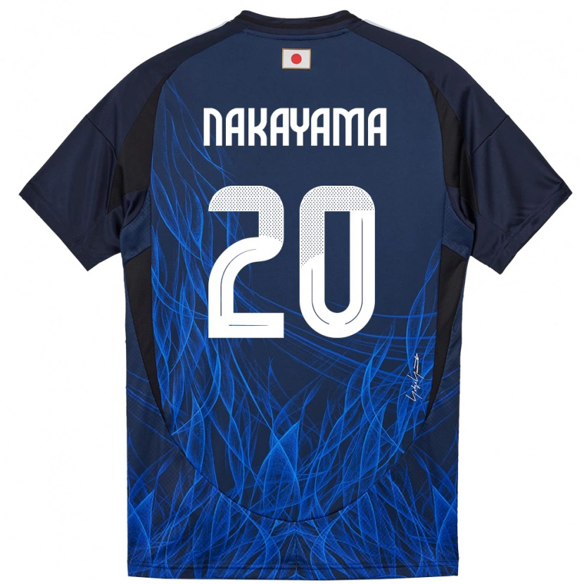 Danxen Enfant Maillot Japon Yuta Nakayama #20 Bleu Foncé Tenues Domicile 24-26 T-Shirt