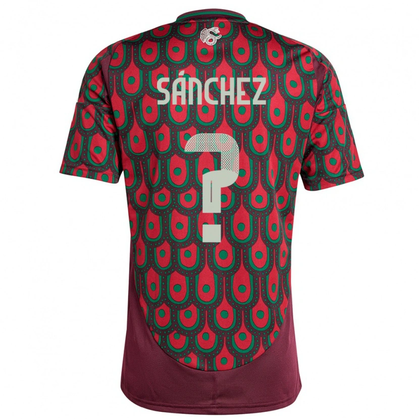 Danxen Enfant Maillot Mexique Oswaldo Sánchez #0 Bordeaux Tenues Domicile 24-26 T-Shirt