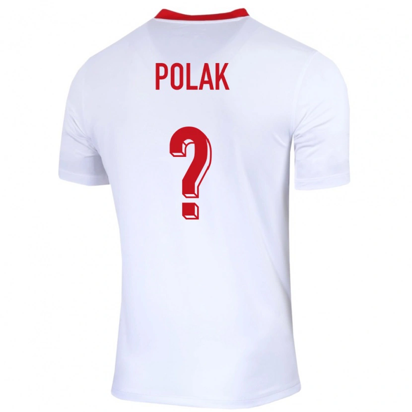 Danxen Enfant Maillot Pologne Cezary Polak #0 Blanc Tenues Domicile 24-26 T-Shirt