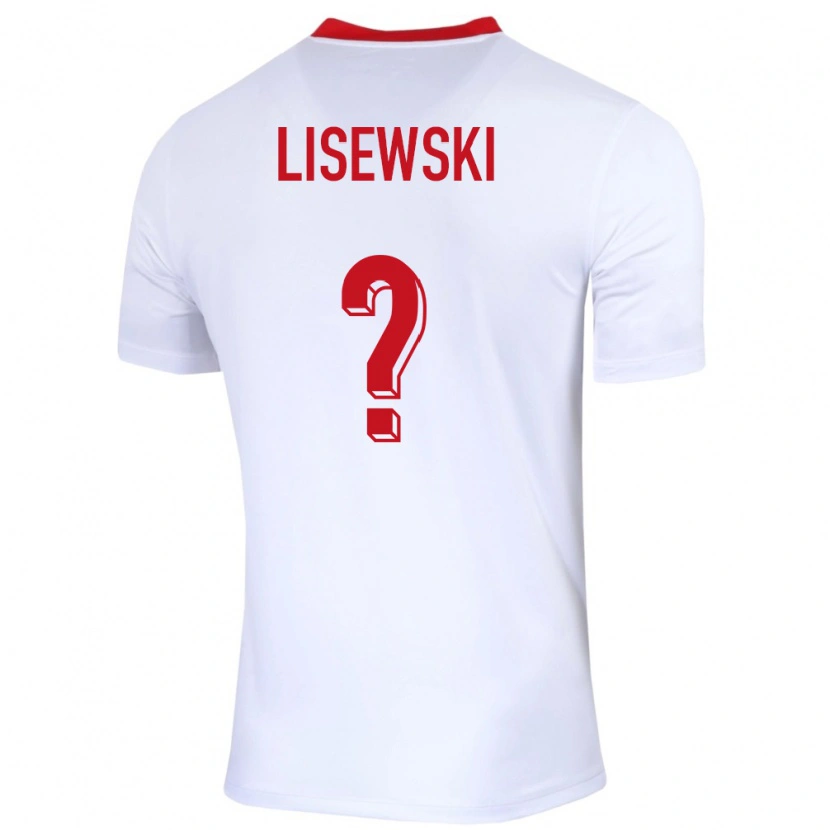 Danxen Enfant Maillot Pologne Robin Lisewski #0 Blanc Tenues Domicile 24-26 T-Shirt