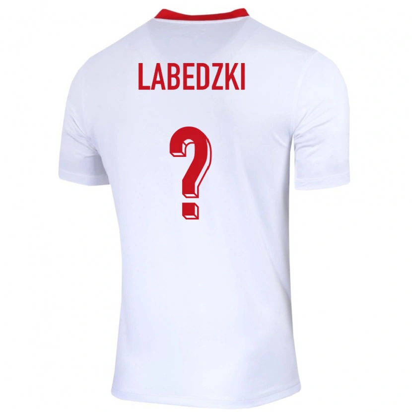 Danxen Enfant Maillot Pologne Jan Labedzki #0 Blanc Tenues Domicile 24-26 T-Shirt