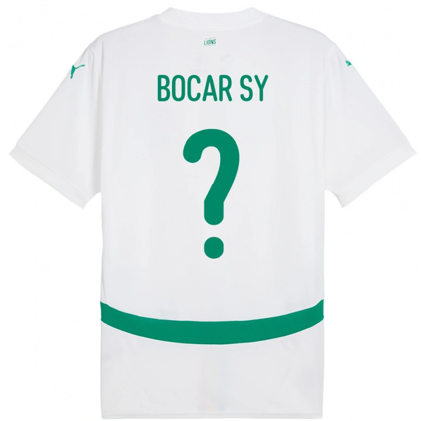 Danxen Enfant Maillot Sénégal Illa Bocar Sy #0 Blanc Tenues Domicile 24-26 T-Shirt
