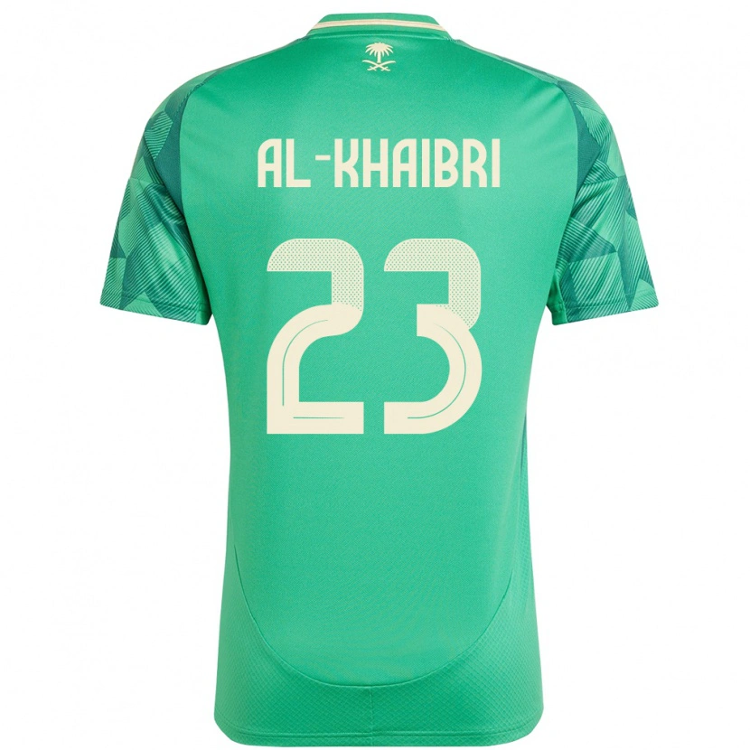 Danxen Enfant Maillot Arabie Saoudite Thamer Al-Khaibri #23 Vert Tenues Domicile 24-26 T-Shirt