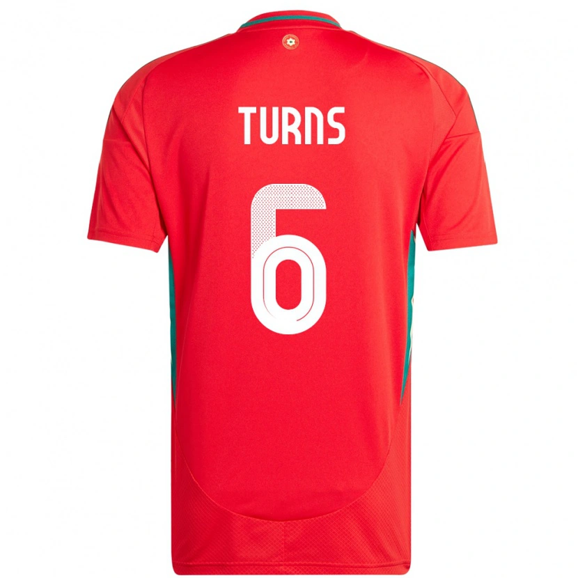 Danxen Enfant Maillot Pays De Galles Ed Turns #6 Rouge Tenues Domicile 24-26 T-Shirt