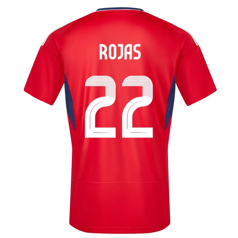 Danxen Enfant Maillot Costa Rica Andy Rojas #22 Rouge Tenues Domicile 24-26 T-Shirt