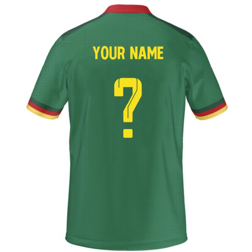 Danxen Enfant Maillot Cameroun Votre Nom #0 Vert Tenues Domicile 24-26 T-Shirt