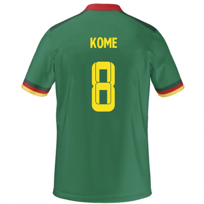 Danxen Enfant Maillot Cameroun Fadimatou Kome #8 Vert Tenues Domicile 24-26 T-Shirt