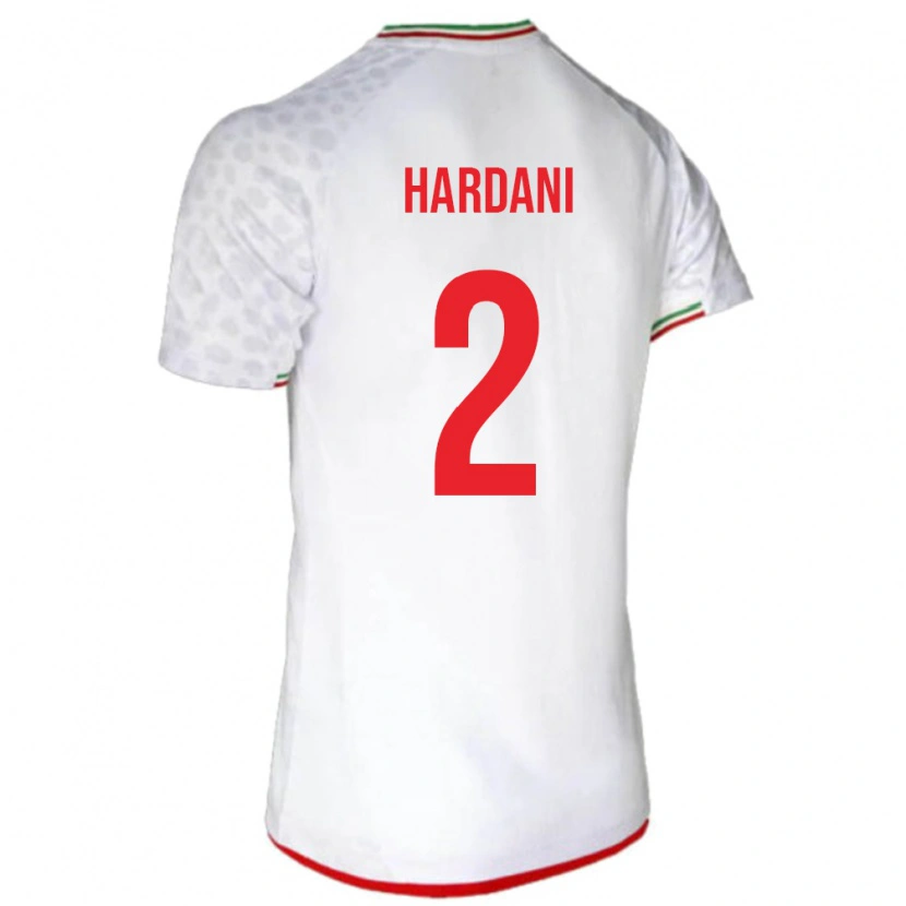 Danxen Enfant Maillot Iran Saleh Hardani #2 Blanc Tenues Domicile 24-26 T-Shirt