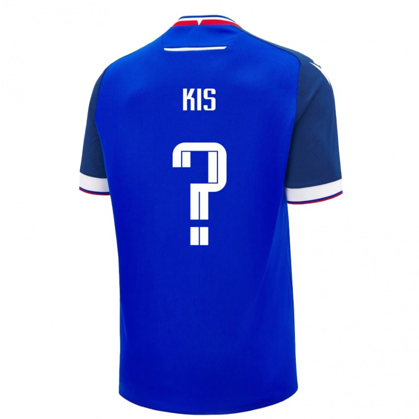 Danxen Enfant Maillot Slovaquie Alex Kis #0 Bleu Tenues Domicile 24-26 T-Shirt