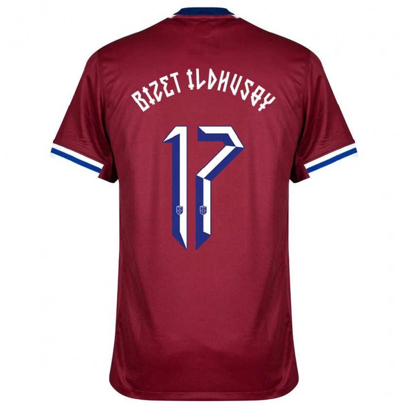 Danxen Enfant Maillot Norvège Celin Bizet Ildhusøy #17 Rouge Bleu Blanc Tenues Domicile 24-26 T-Shirt