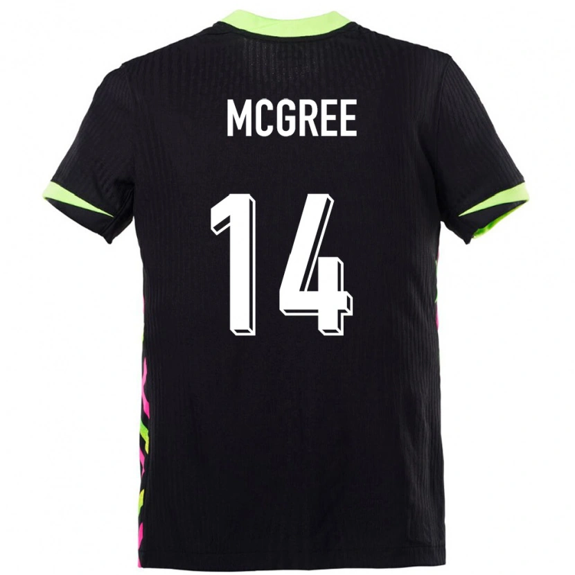 Danxen Enfant Maillot Australie Riley Mcgree #14 Bleu Foncé Tenues Extérieur 24-26 T-Shirt