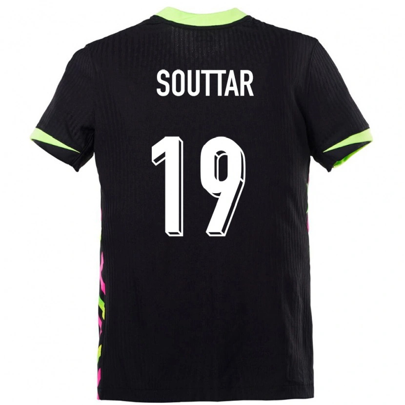 Danxen Enfant Maillot Australie Harry Souttar #19 Bleu Foncé Tenues Extérieur 24-26 T-Shirt