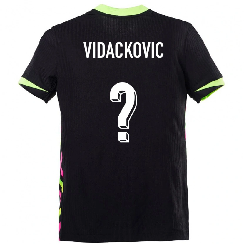 Danxen Enfant Maillot Australie Tristan Vidackovic #0 Bleu Foncé Tenues Extérieur 24-26 T-Shirt