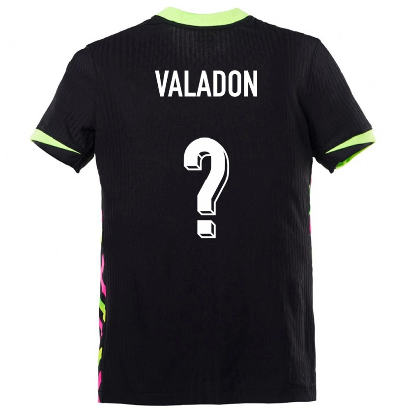 Danxen Enfant Maillot Australie Jordi Valadon #0 Bleu Foncé Tenues Extérieur 24-26 T-Shirt