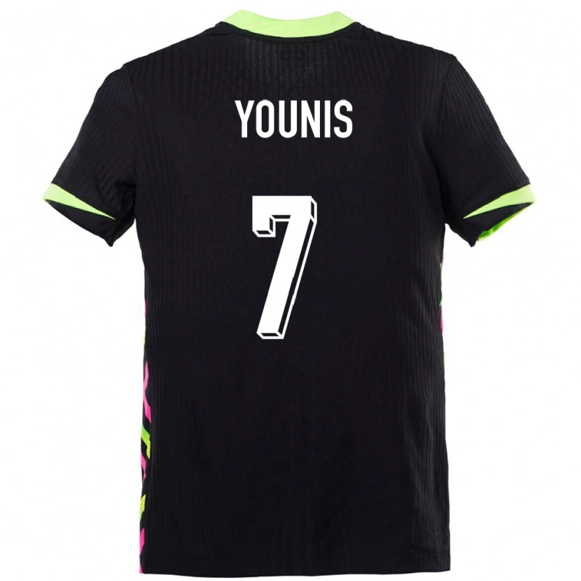 Danxen Enfant Maillot Australie Marcus Younis #7 Bleu Foncé Tenues Extérieur 24-26 T-Shirt