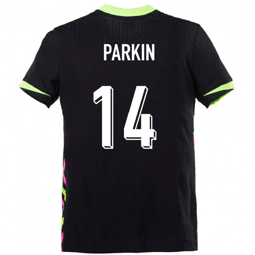 Danxen Enfant Maillot Australie Charlie Parkin #14 Bleu Foncé Tenues Extérieur 24-26 T-Shirt