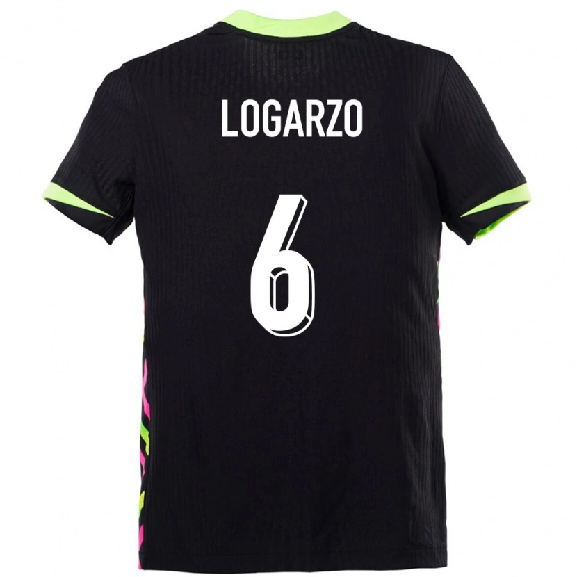 Danxen Enfant Maillot Australie Chloe Logarzo #6 Bleu Foncé Tenues Extérieur 24-26 T-Shirt